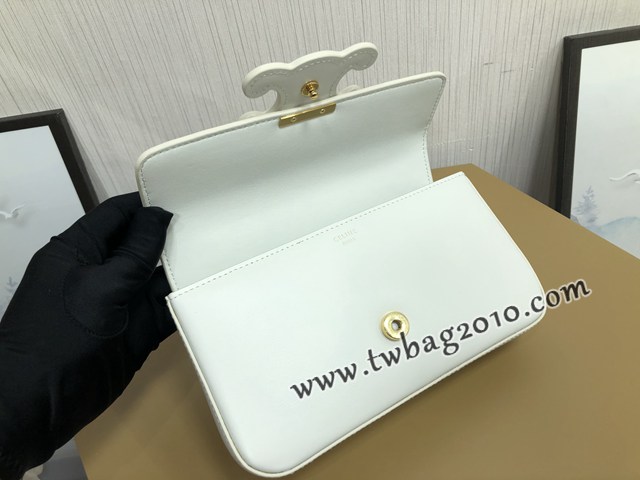 Celine專櫃2023全新系列凱旋門鏈條肩背包 賽琳CUIR TRIOMPHE皮標標誌印花鏈條包 sldj2395